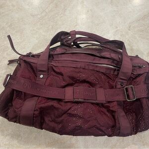 Lululemon Athletica Maroon Travel Bag